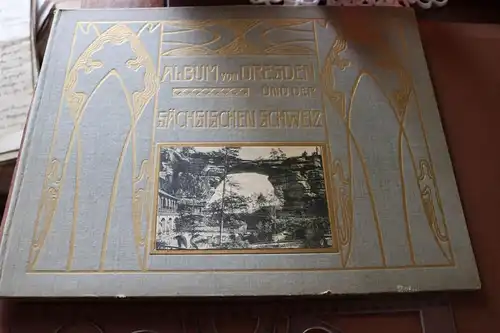 tolles altes Album von Dresden und der sächsischen Schweiz 1904 