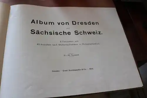 tolles altes Album von Dresden und der sächsischen Schweiz 1904