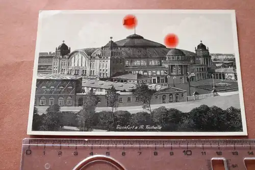 tolle alte Karte - Frankfurt am Main - Festhalle - 1936