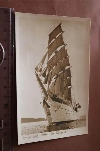 tolle alte Karte -  Segelschulschiff Albert Leo Schlageter  30-40er Jahre 