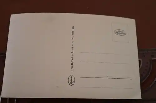 tolle alte Karte -  Aufbauschule Lahr Baden 