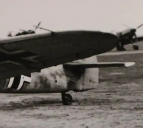 tolles altes Foto - Flugzeug Me 109 Messerschmitt mit Pilot