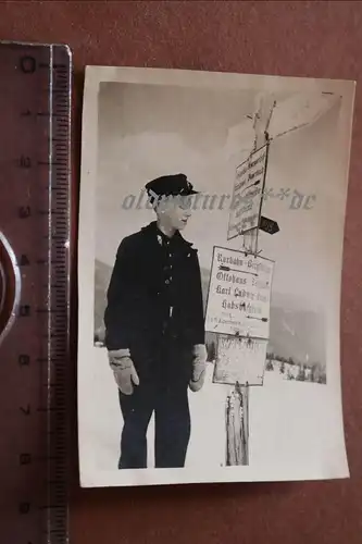 tolles altes Foto - Junge Pimpf Edelweiss Schilder Raxbahn - Bergstation usw. 