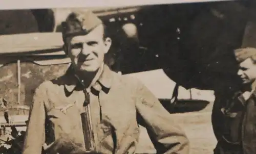 tolles altes Foto - Pilot Glückwünsche 100 Feindflüge - Schild