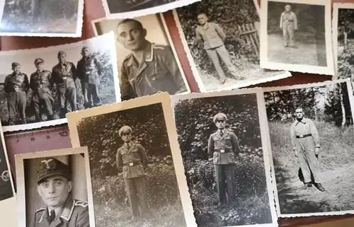 21 tolle alte Fotos - Portraits eines Piloten mit FFS, Dolch usw. 