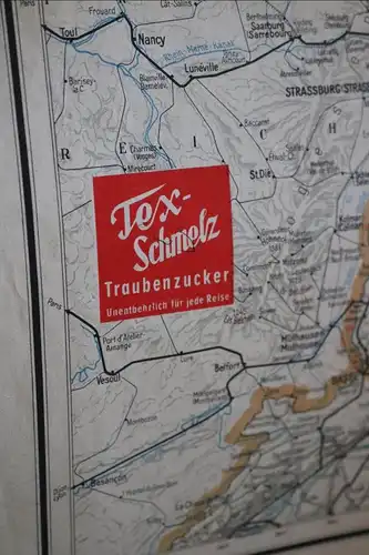Übersichtskarte zum amtlichen Kursbuch der Deutschen Bundesbahn 