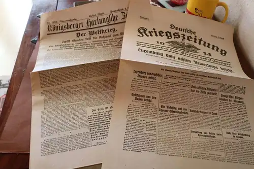 original Nachdruck Zeitung Königsberger Hartungsche Zeitung 1914