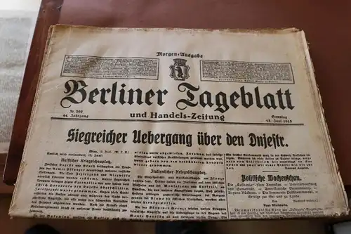 tolle alte Zeitung - Berliner Tagesblatt - Nr. 297 - 1915