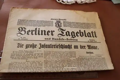 tolle alte Zeitung - Berliner Tagesblatt - Nr. 193 - 1917