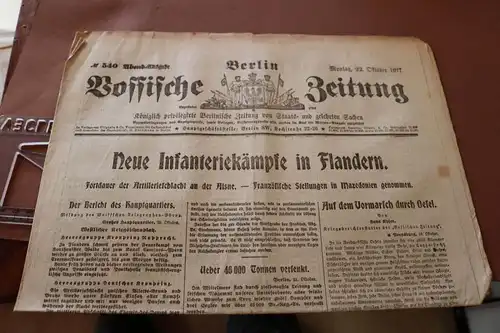 tolle alte Zeitung - Vossische Zeitung - Nr. 540 1917