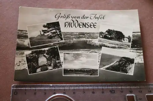 tolle alte Karte -  Gruß von der Insel Hiddensee 1961