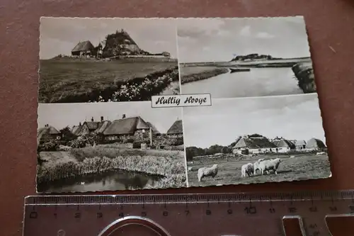 tolle alte Karte -  Hallig  Hooge  - 70er Jahre 