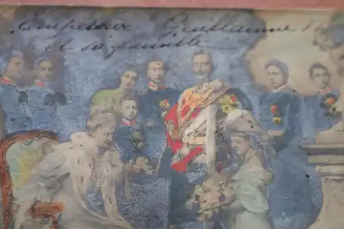 tolle alte Karte - Die Kaiser Familie - handcoloriert - 1906 