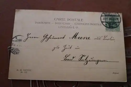 tolle alte Karte - Portrait einer hübschen Frau -  Berlin 1904 