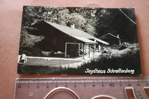 tolle alte Karte -  Jagdhaus Schrattenberg  1930 -  Hinterstein