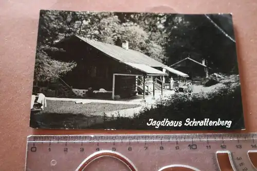 tolle alte Karte -  Jagdhaus Schrattenberg  1930 -  Hinterstein 