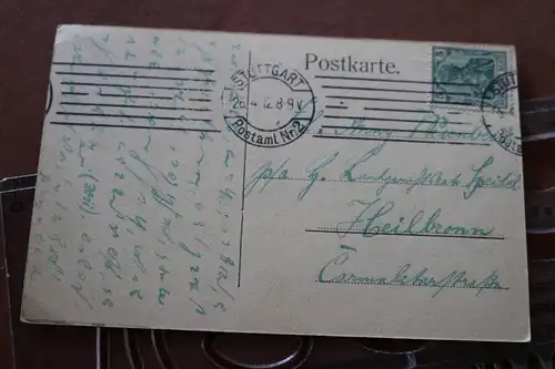tolle alte Karte -  Stuttgart  Königsbau -1912