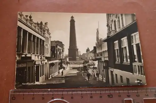 tolle alte Karte -  Nordseebad Borkum Leuchtturm 1932