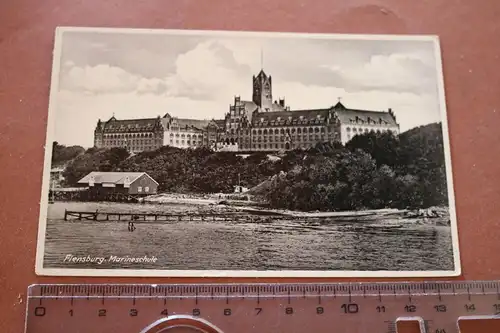 tolle alte Karte - Flensburg - Marineschule 