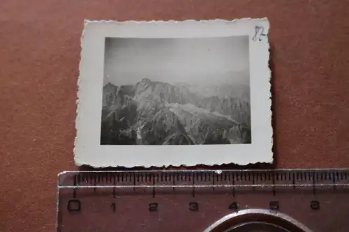 tolles altes kleines Foto - Sicht von der Zugspitze aus - Berge