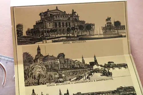 tolle alte Mappe mit Ansichten von Dresden - 1890-1910 ????