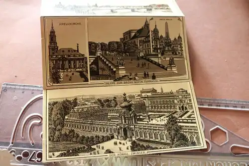 tolle alte Mappe mit Ansichten von Dresden - 1890-1910 ????