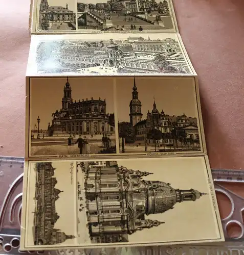 tolle alte Mappe mit Ansichten von Dresden - 1890-1910 ????