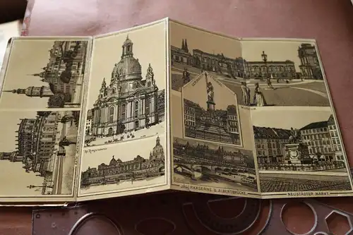 tolle alte Mappe mit Ansichten von Dresden - 1890-1910 ????