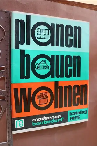 toller alter Werbekatalog planen, bauen, wohnen  1975