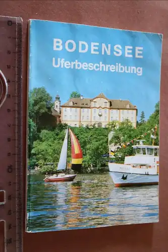 tolles altes Heft - Bodensee Uferbeschreibung 1992 - Stempel der Motorschiffe
