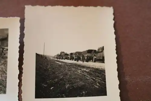 fünf alte Fotos Soldaten Luftwaffe, zerstörte Häuser Polen 1939 