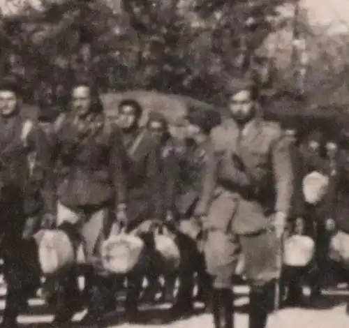 tolles altes Foto - italienische Soldaten in Afrika