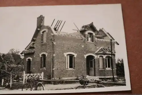 altes Foto  zerstörtes Haus - 1940 - Ort ???