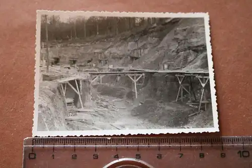  altes Foto - La Fère 1940 - Baustelle ??  Erdbunker ?? 