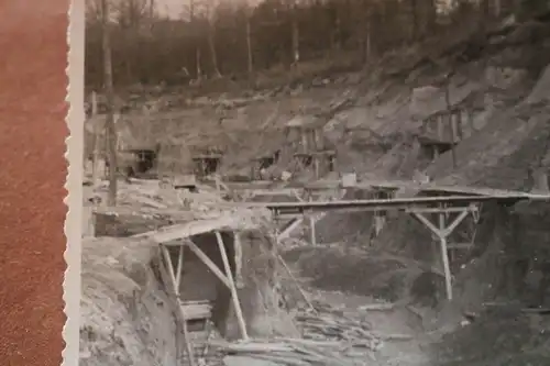  altes Foto - La Fère 1940 - Baustelle ??  Erdbunker ?? 