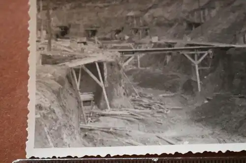  altes Foto - La Fère 1940 - Baustelle ??  Erdbunker ?? 