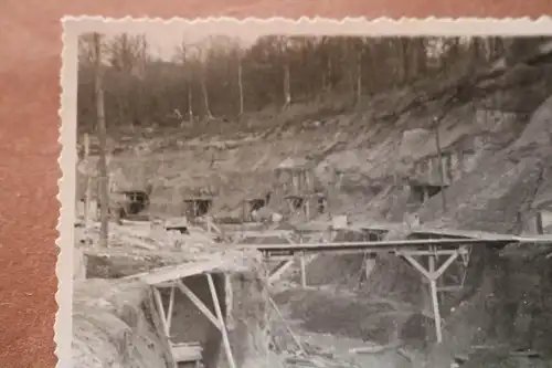  altes Foto - La Fère 1940 - Baustelle ??  Erdbunker ?? 