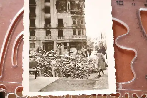 altes Foto  zerstörte Stadt - Belgrad 