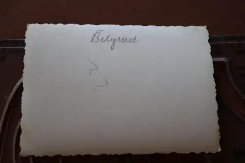 altes Foto  zerstörte Stadt - Belgrad 