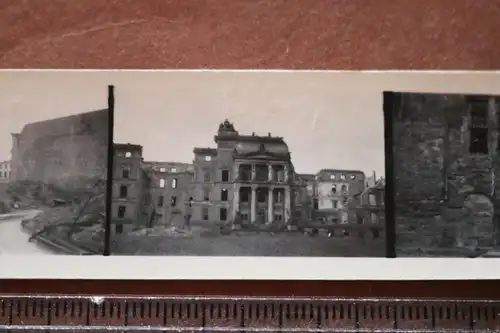 drei alte kleine Fotos - zerstörte Kassel nach Bombenangriffen Renthof 