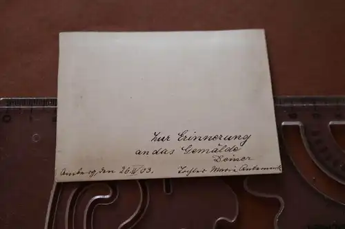 tolles altes Foto - Gemälde Maria Josef und Jesus - 1903 