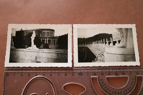 zwei alte Fotos - Rom Forum Mussolini  30-40er Jahre