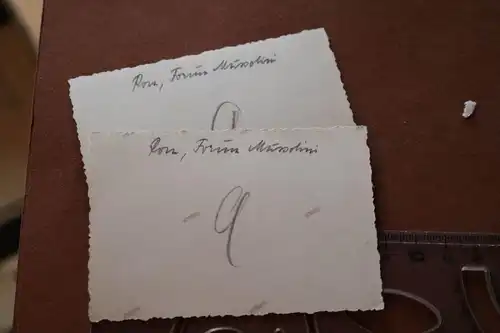 zwei alte Fotos - Rom Forum Mussolini  30-40er Jahre 