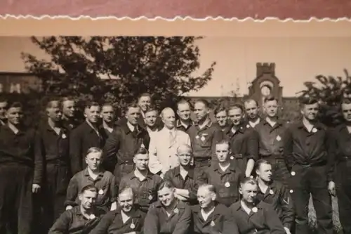 tolles altes Gruppenfoto - Motorenschulungskurs Argus  Berlin Reinickendorf 1936