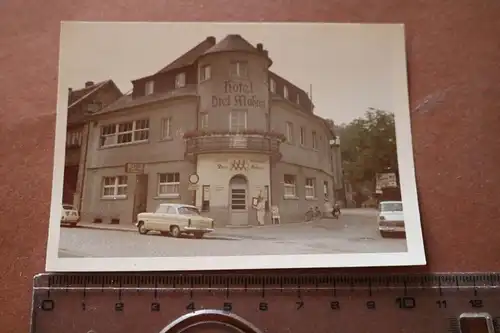 tolles altes Farbfoto Hotel Drei Mohren 60er Jahre ?  Ort ????