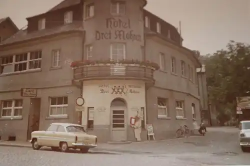tolles altes Farbfoto Hotel Drei Mohren 60er Jahre ?  Ort ????