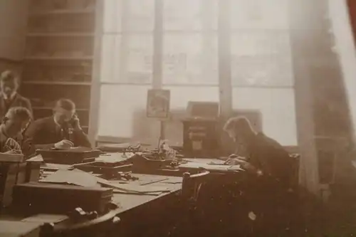 tolles altes Foto - Büro - Rahma buttegleich Werbung an den Fenstern 1925 Hambur