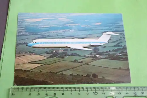 tolle alte Karte - Passagierflugzeug der Bavaria Fluggesellschaft 