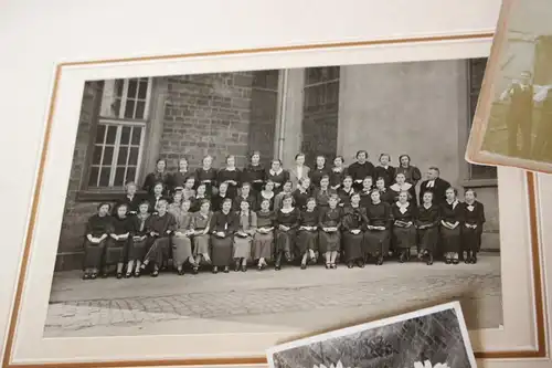 acht tolle alte Foto - Personen, Konfirmation Frankfurt, Haus Tüncher