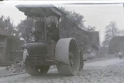 drei tolle alte Negative - Diesel-Walze Scheid / Limburg - Gasantrieb ? 30-40er